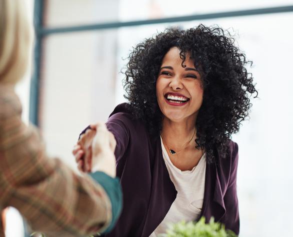 Woman attending Job Interview Workshops